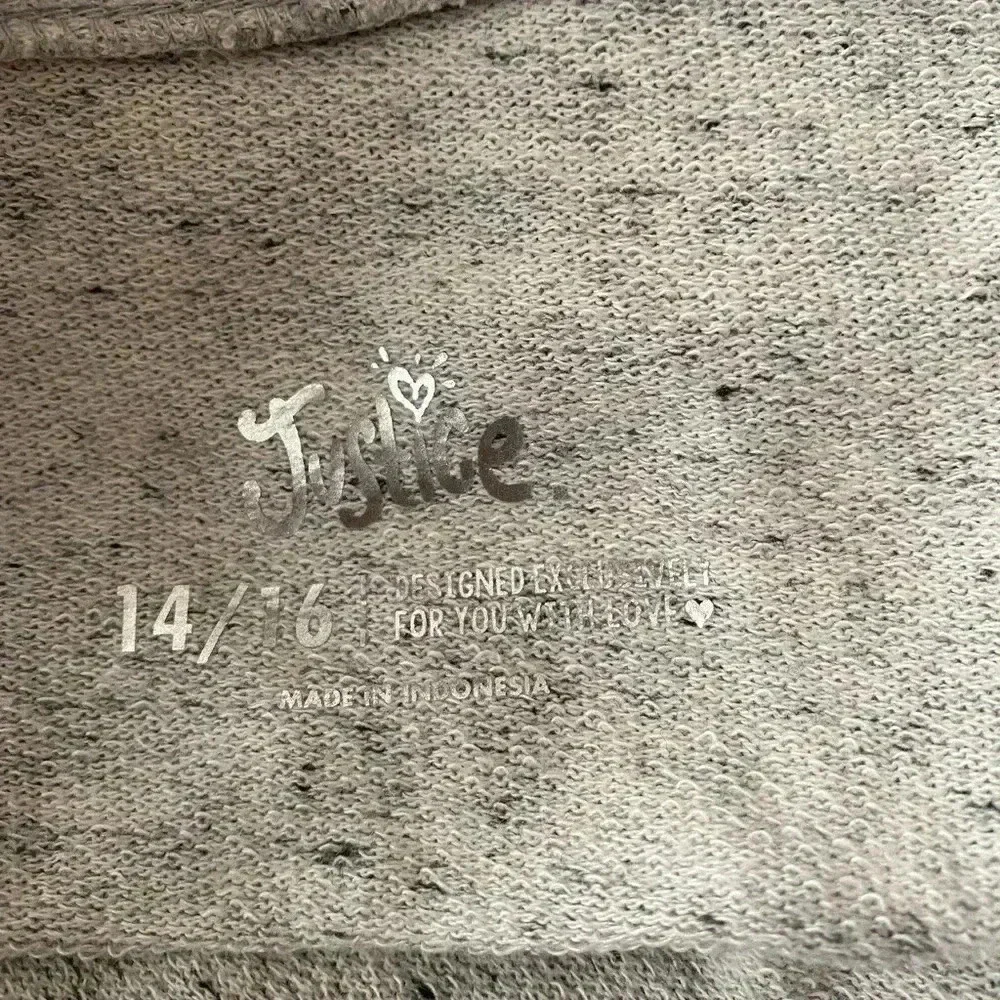 💥Justice Hoodies Navy & Grey Size 14/16